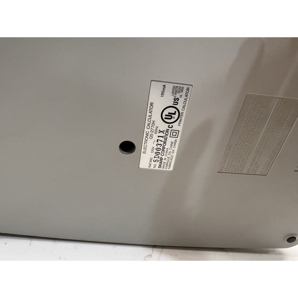 Sharp QS-2770H Calculator - Picture 2 of 4
